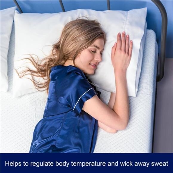 2 Inch Mattress Topper Cover (Only Cover) Mattress Topper Protector Bedding - Picture 6 of 7